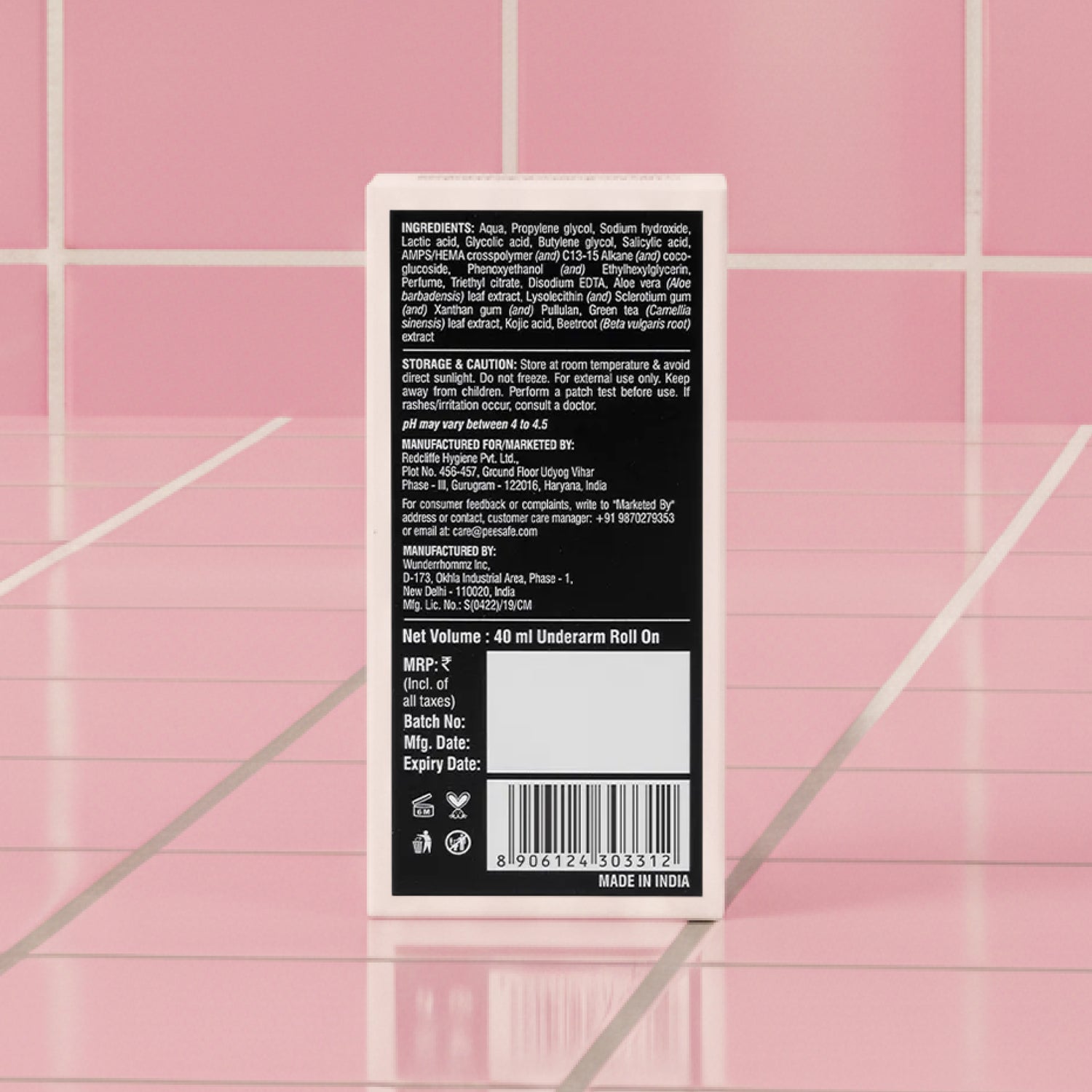 4% AHA BHA Underarm Roll On - Flora