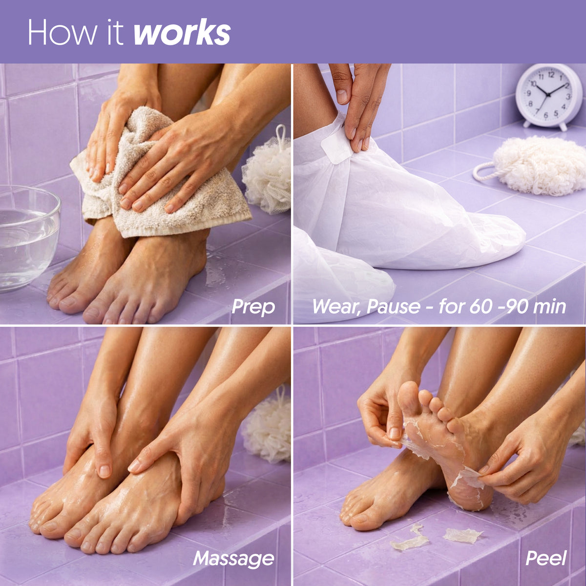 Foot Peel Mask - Pack of 2