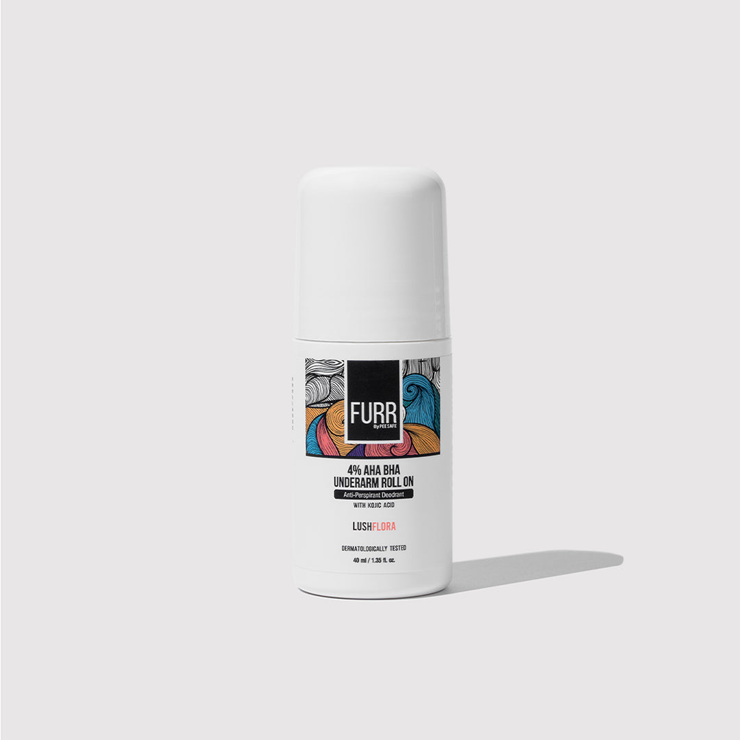 Furr 4% AHA BHA Underarm Roll On - Flora (Pack of 2)