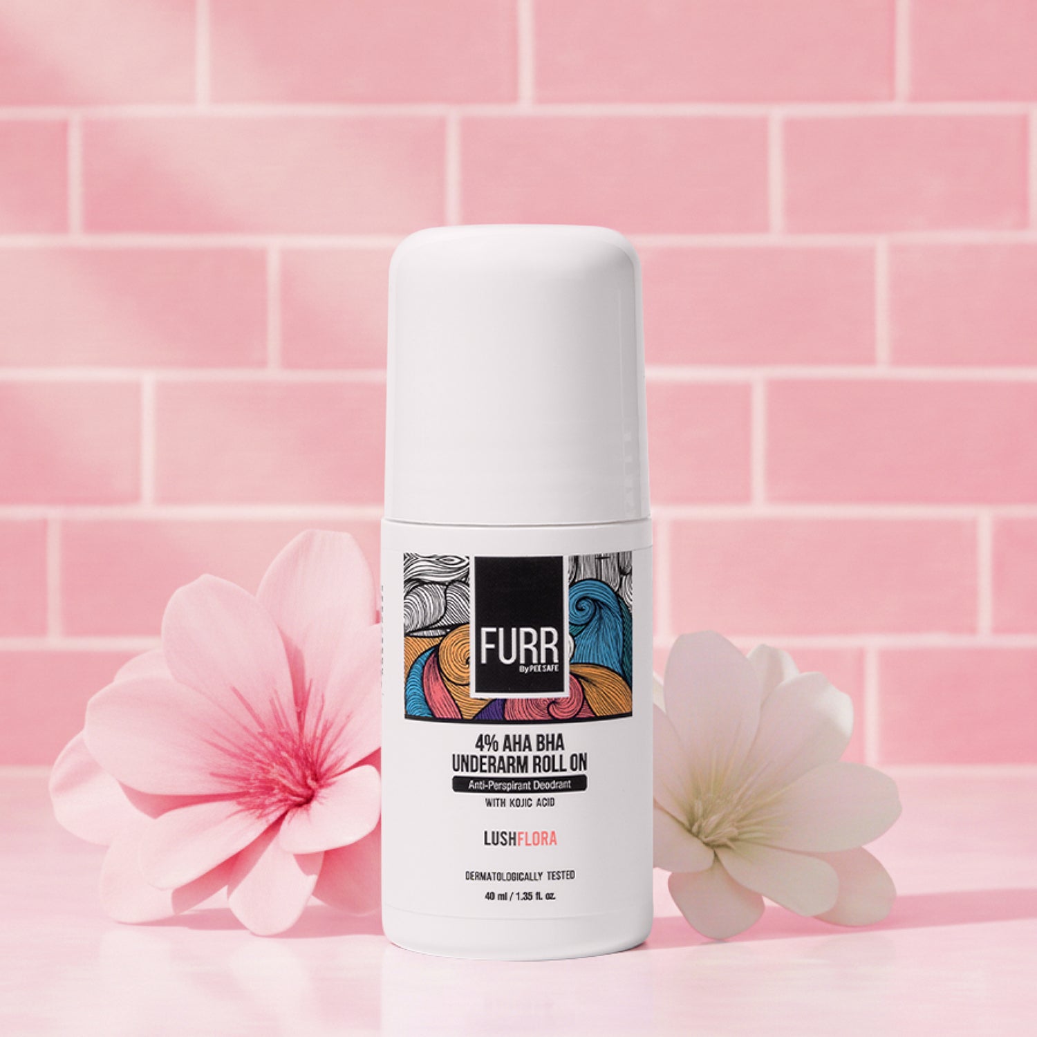 4% AHA BHA Underarm Roll On - Flora