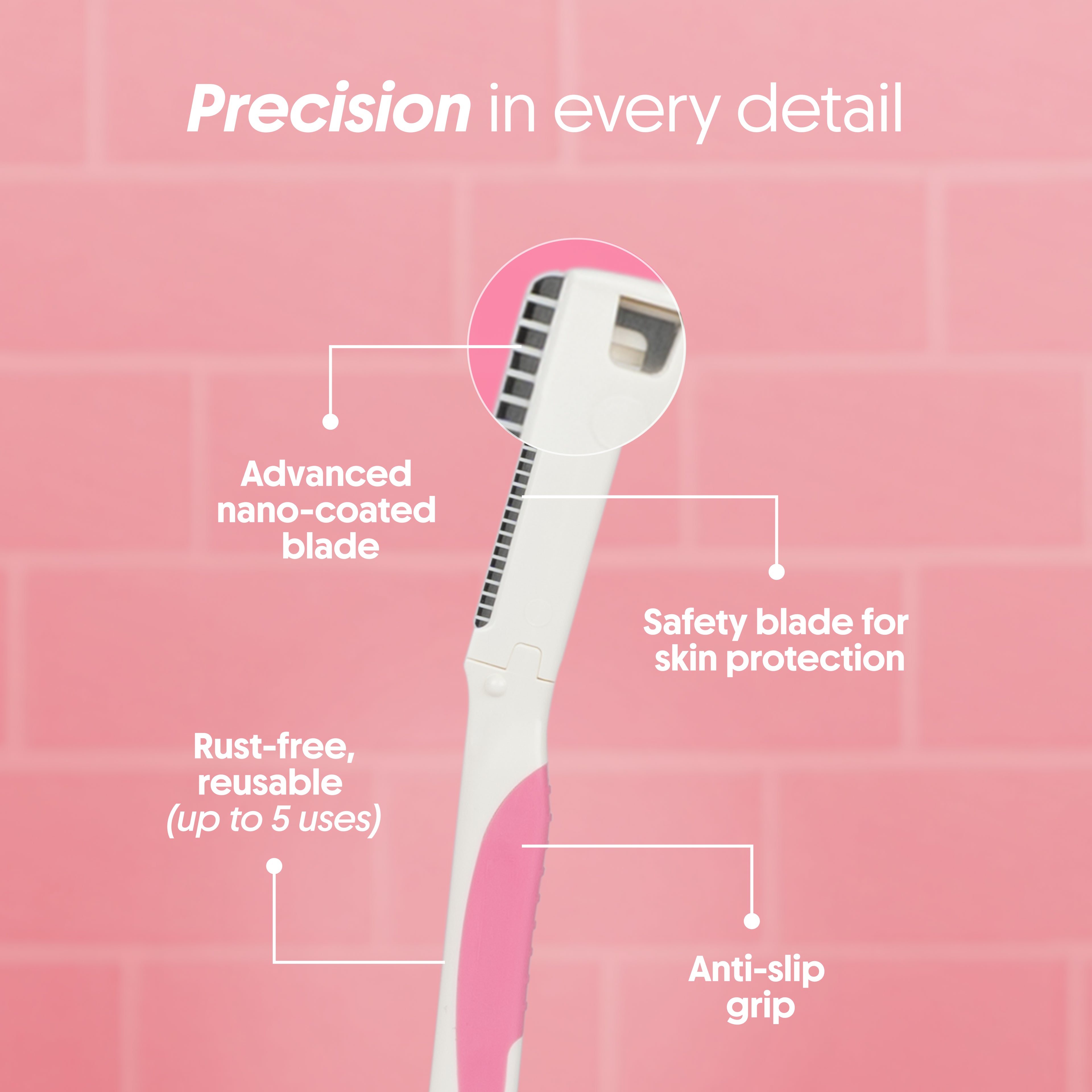 Advanced Nano Coated Face Razor For Women (1N)