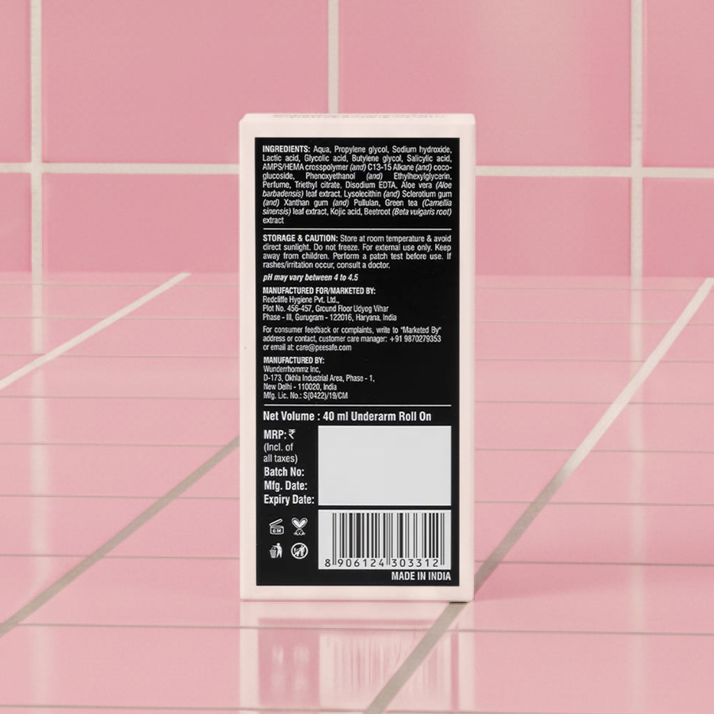 4% AHA BHA Underarm Roll On - Flora