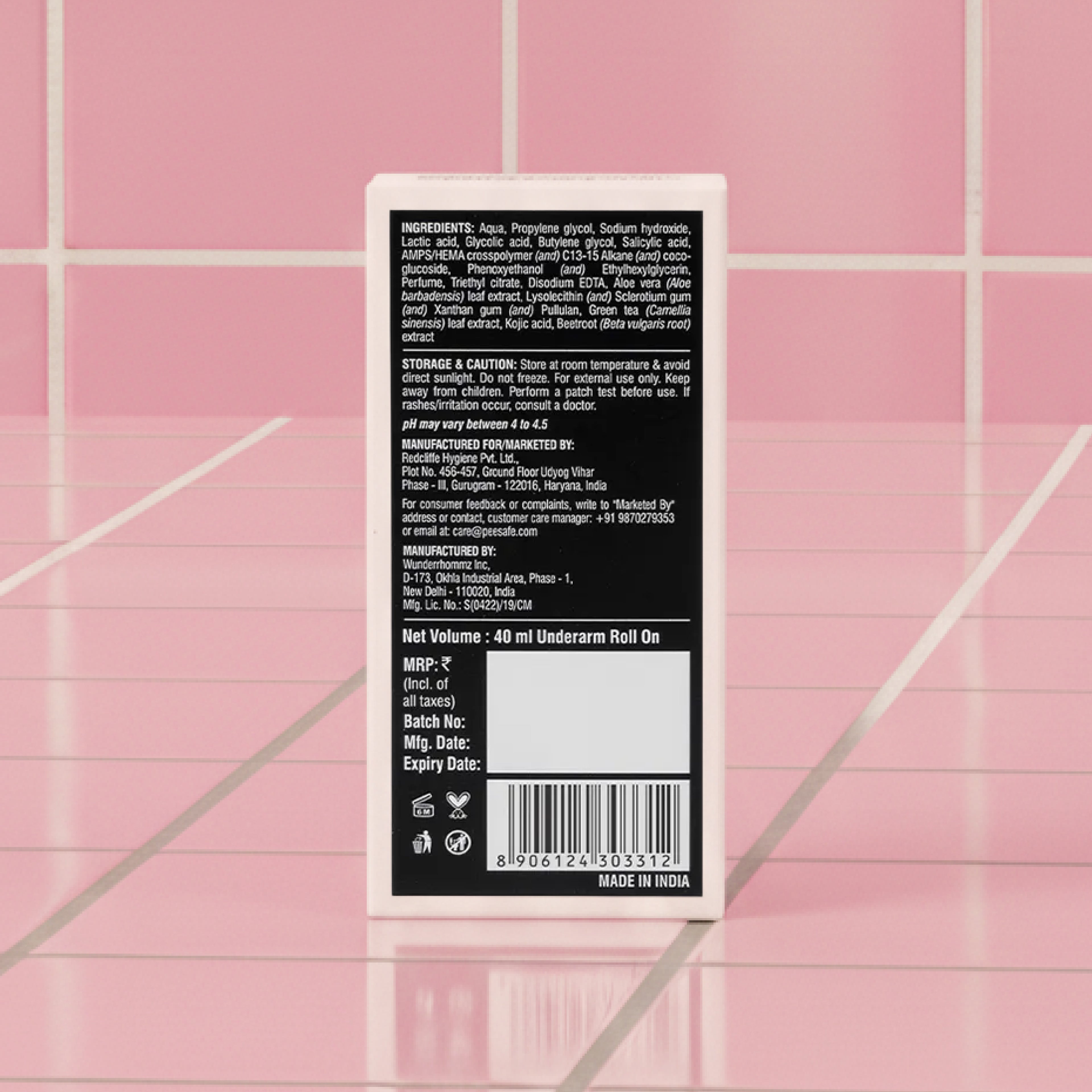 4% AHA BHA Underarm Roll On - Flora