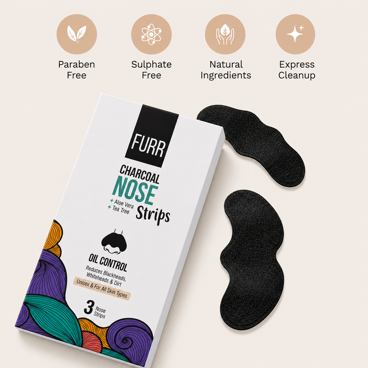 Bamboo Charcoal Nose Strips (3N)