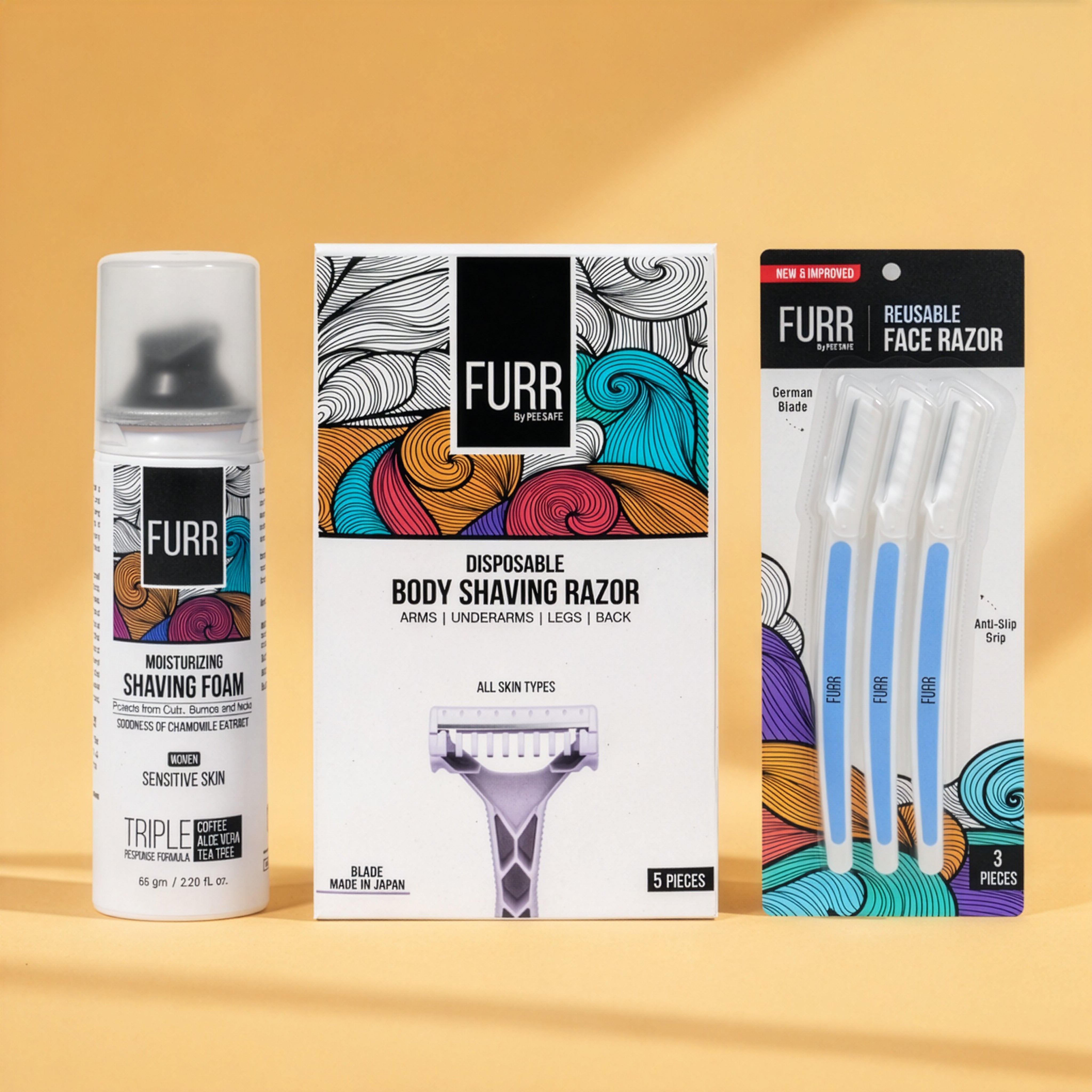 Shaving Razor Packing Easy Shave Pack – Shop FURR