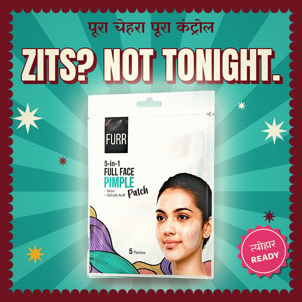 5-in-1 Full Face Pimple Patch